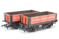 Pack of 3 x 5-Plank Wagons - 'Ellis & Everard'