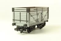 7 Plank Coke wagon with Top Rails - Bedwas Coke 621 in grey