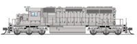 3717 SD40-2 EMD  - undecorated  - digital sound fitted