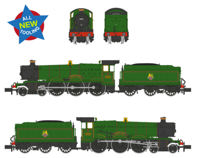 372-010 GWR 49XX 'Hall' 4962 'Ragley Hall' BR Lined Green (Early Emblem) Steam Locomotive
