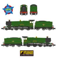 372-011 GWR 49XX 'Hall' 4936 'Kinlet Hall' BR Lined Green (Late Crest) Steam Locomotive