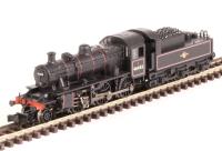 Class 2MT Ivatt 2-6-0 46443 in BR lined black with late crest