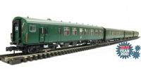 Class 411 4 CEP 4 car EMU 7105 in BR green