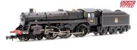 372-727BSF BR Standard 5MT with BR1B Tender 73100 BR Lined Black (Early Emblem) Steam Locomotive - Sound Fitted