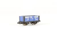 7 Plank Wagon 10 in ''Dunkerton' Blue Livery - Limited Edition Model of 500 pieces for Buffers Model Railways Ltd