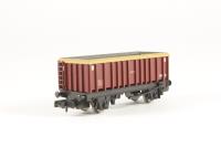 373-575A MEA 45 Ton Steel Box Body Mineral Wagon 391307 in EWS Red & Yellow Livery