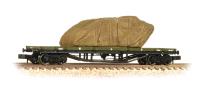 30 Ton Bogie Bolster WD WW1 Khaki with Sheeted Tank Load