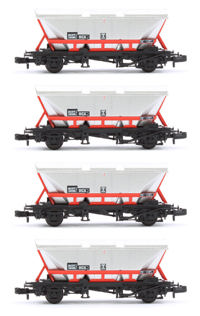 373-950Dx4 Set of 4 BR HCA Hopper Wagons Transrail No.351168