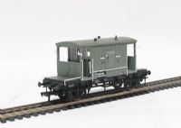 20 ton brake van unfitted in BR grey livery