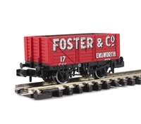 8 Plank Fixed End Wagon 17 'Foster & Co'.