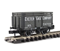 7 Plank Wagon With Coke Rail 'Exeter Gas Company'.