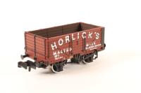 7 Plank End Door Wagon 'Horlicks' in Red Oxide - Exclusive to Bachmann Collectors Club