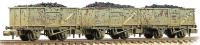16 ton steel mineral wagon with top flap doors in BR grey - weathered - pack of 3