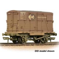 Conflat Wagon BR Bauxite (Early) With 'Door-To-Door' BD Container [W] [WL]