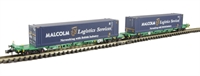 Intermodal bogie wagon with 2 x 45' containers 'Malcolm Logistics'
