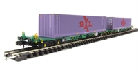 Intermodal Bogie Wagons With Two 45ft Containers '2XL'.