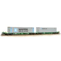 377-369 FIA Intermodal Bogie Wagons With 'Maersk line' 45ft Containers [WL]