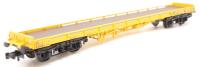 PFB carflat A flat wagon in Railease yellow - Limited Edition for N gauge Society