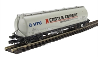 100 Tonne JPA Cement Wagon - VTG Castle Cement - Grey Livery