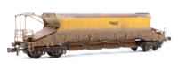 377-701ZDWL Highly Detailed Deluxe Weathered Network Rail JJA MK2 Auto-Ballaster Non-Generator Unit Flat Top with load!