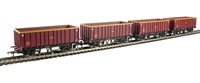 MEA 45 tonne open box ballast wagon in EWS livery 391374