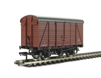 12 ton Southern 2+2 planked ventilated van S65148 in BR(S) bauxite.