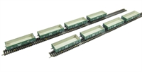 PNA ballast/spoil 7 rib box wagon in Railtrack green - CAIB-3611