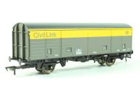 29 Ton Sliding Door VDA Box Van 200660 in Civil Link Grey & Yellow Livery - Limited Edition for Model Rail
