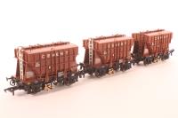 3 x 22 Ton Presflo Bulk Powder Wagons, Wagon A) B873110, Wagon B) B873295, Wagon C) B873344, in 'Cement' Bauxite Livery - Limited edition for Lord & Butler
