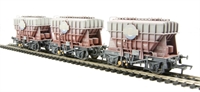 22-ton Presflo in Blue Circle Railfreight brown - Pack of 3 - weathered - B873150, B887885 & B888803