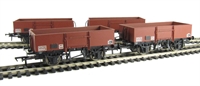 13 ton high sided steel open wagon E281604 in BR bauxite (late)