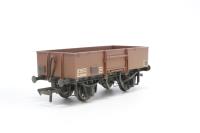 38-340-281394 13 Ton high sided steel open wagon in BR bauxite - weathered - split from pack