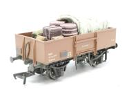 38-340-281460 13 Ton high sided steel open wagons in BR bauxite - weathered - split from pack