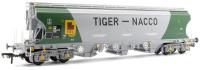 Bulk grain bogie hopper in Tiger-Nacco green & grey - Exclusive to Rails of Sheffield