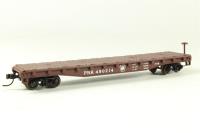 38203 50' flat car of the Pennsylvania Railroad - brown with white lettering 480214