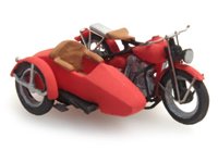 387.29 US Liberator Motorcycle with Sidecar, Red