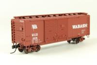 38834 40' steel double door boxcar of the Wabash - brown 8206