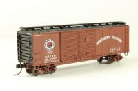 38846 40' steel double door boxcar of the Northern Pacific - brown and black 38298