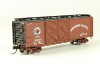 38854 40' steel double door boxcar of the Northern Pacific - brown and black 38290