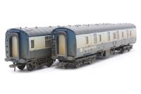 Mk1 BG & BSK brake coaches in BR blue & grey - Weathered - Pack of 2 - M81125 & W35402 - Limited Edition for Modelzone