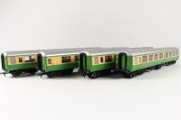4 x Mk2 LNER Green "Highland coach Rail" pack. Ltd edition for Harburn Hobbies & Model Rail
