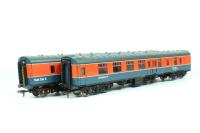 BR MK1 RTC Coach Set featuring ADB975051 "Test Car 5" and RDB975136 "Laboratory 12 Acoustics Test Vehicle" in BR Research Division Blue & Red Livery - Exclusive for Modelzone