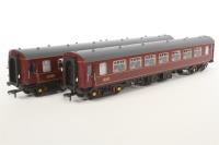 Twin Pack of Mk.1 Pullman Coaches in West Coast Railways Maroon - Collectors' Club Limited Edition