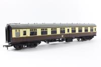 Mk1 SK 2nd class corridor W24747 in BR chocolate & cream  with roundel
