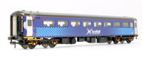 Mk2F TSO tourist second open in ScotRail 'Saltire' livery