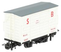 RNAD 4-wheel box van in Statfold Barn Railway white ‘MICA B’ - 53471