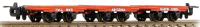 Dinorwic Slate Wagons (without sides) in red - pack of 3 - 'Twll Mwg', 'Abyssinia' & 'Hafod Owen'