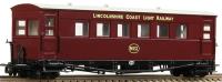 Gloucester bogie coach in Lincolnshire Coast Light Railway maroon - 2