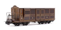 394-076 Ffestiniog Railway Curly Roof Van No.1 FR Lined Plum