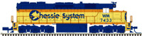 40003717 SD35 EMD 7434 of the Chessie System